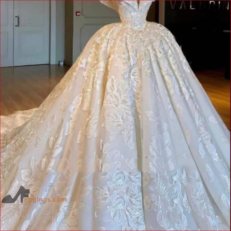 Off Shoulder Princess Wedding Dress Bridal Gown