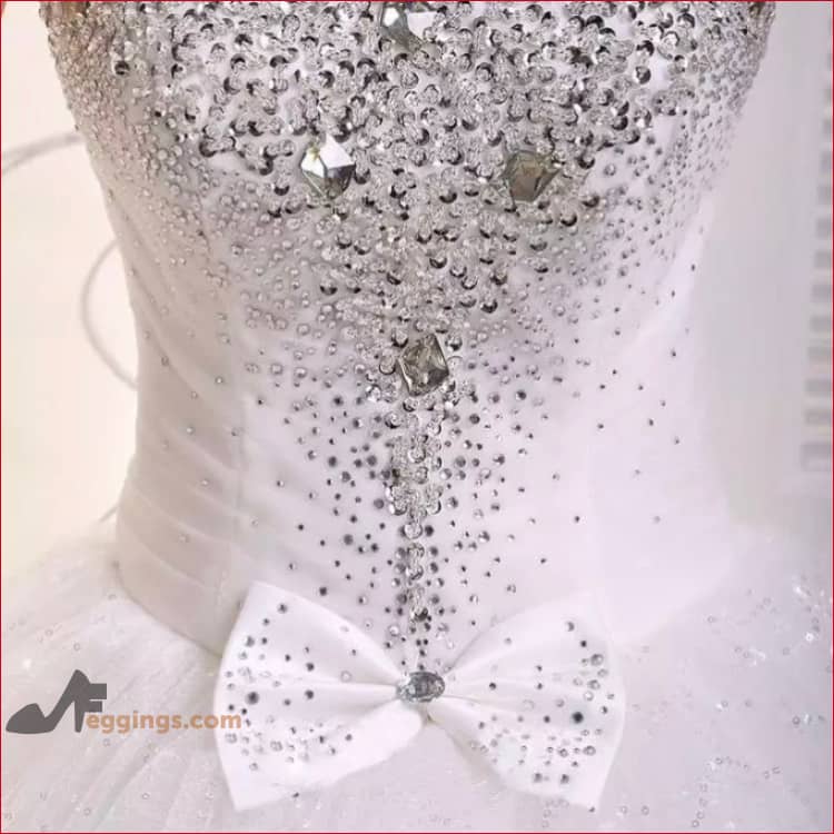 Princess Strapless Wedding Dress Bridal Gown