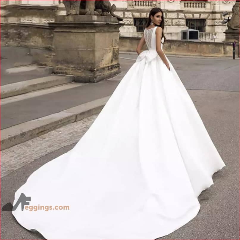 Princess Wedding Dress Satin Bridal Gown