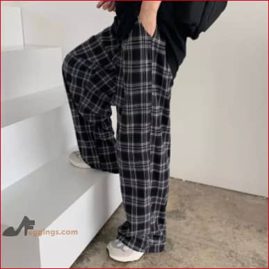 Pyjamas Womens Wide Leg Plaid Pants