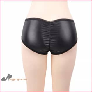 Scrunch Leather Womens Panties