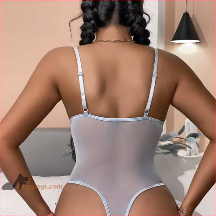Thong Bodysuit Lace Embroidery