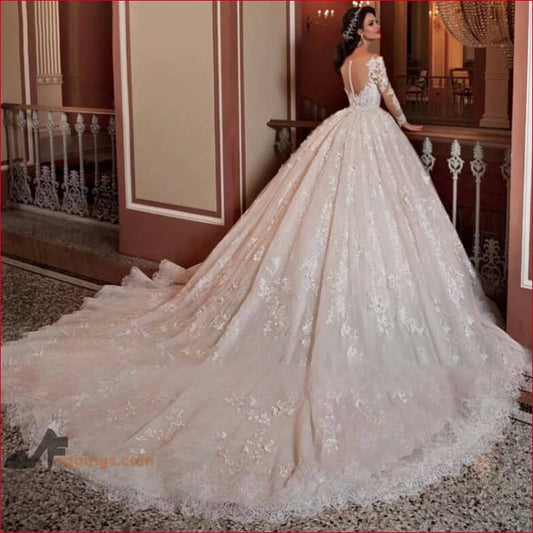 Vintage Princess Wedding Dress Bridal Gown